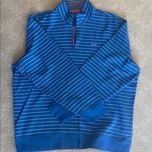 Vineyard vines striped half zip